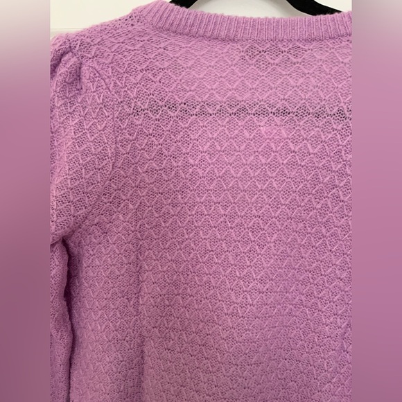 LOFT Lavender Knit Sweater - Picture 10 of 16